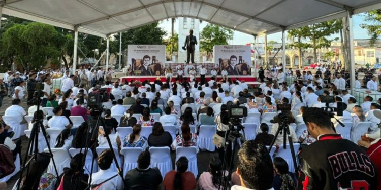 Quintana Roo y Yucatán participaron en el aniversario luctuoso de Don Felipe Carrillo Puerto a 101 años de su asesinato