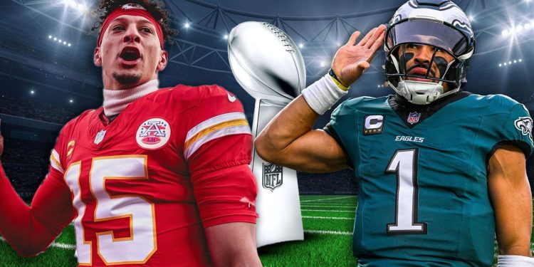 Kansas City Chiefs y Philadelphia Eagles en la final del Super Bowl 2025