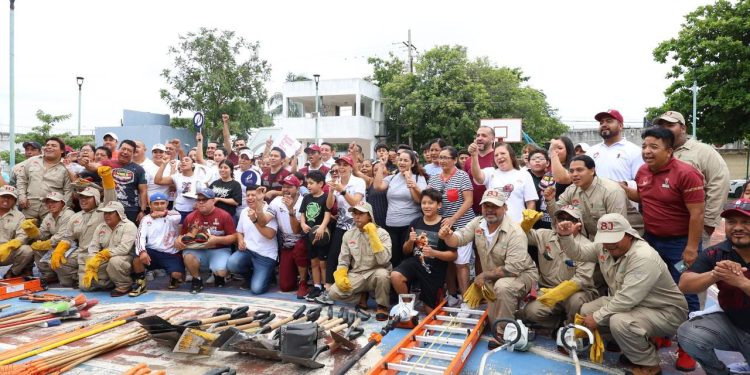 Ana Paty Peralta garantiza mantenimiento de espacios deportivos y parques para los Cancunenses