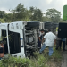 Vuelca una góndola en la carretera federal Villahermosa-Macuspana