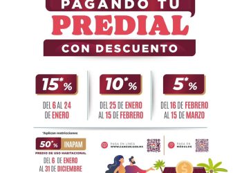 Última semana de primera etapa de descuento en predial 2025 en Cancún