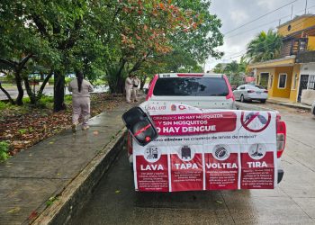 Invita SESA a conservar patios limpios para prevenir el dengue