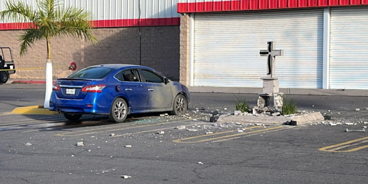 Explotan el cenotafio del hijo del «El Chapo» al norte de Culiacán, Sinaloa