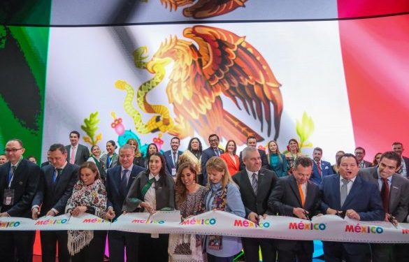 Mara Lezama acompaña a Josefina Rodríguez en inauguración del Pabellón México, en FITUR 2025