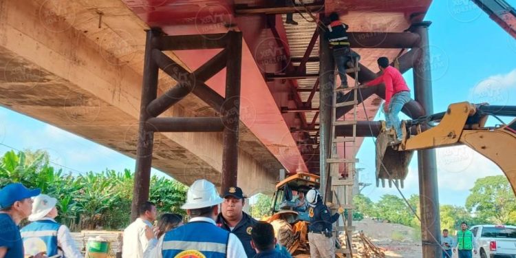 Obrero sufre accidente durante apertura de ampliación del puente Grijalva II