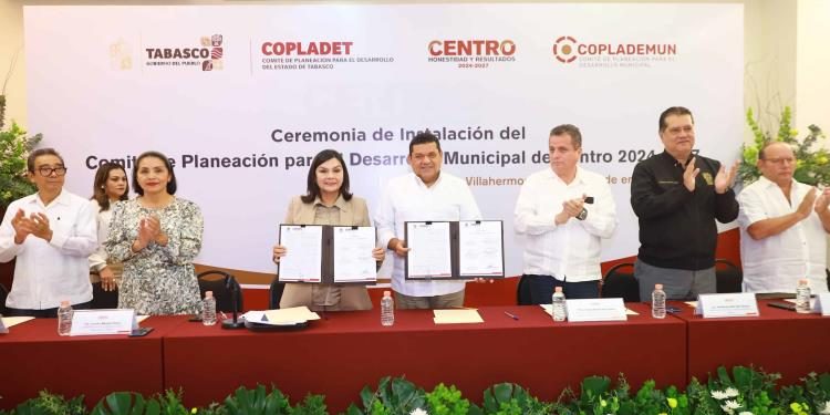 Instalan el COPLADEMUN en Centro: Convocan a la ciudadanía a participar en la planeación del desarrollo municipal 2024-2027
