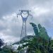 Localizan «narcomanta» en torre de alta tensión de CFE en Centro