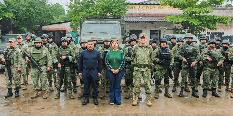 Fuerzas federales refuerzan la seguridad en Huimanguillo