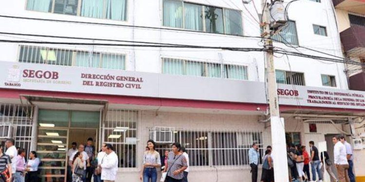 Suspensión temporal de servicio en Registro Civil de Tabasco por cambio de domicilio