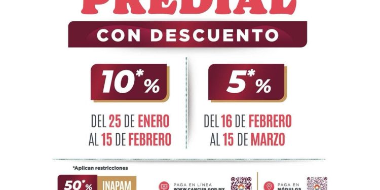 Invita gobierno de BJ a última etapa de descuento en predial