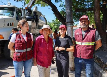 Supervisa Ana Paty Peralta desazolve de pozos en Cancún