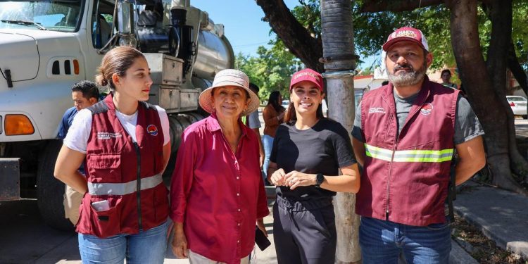 Supervisa Ana Paty Peralta desazolve de pozos en Cancún
