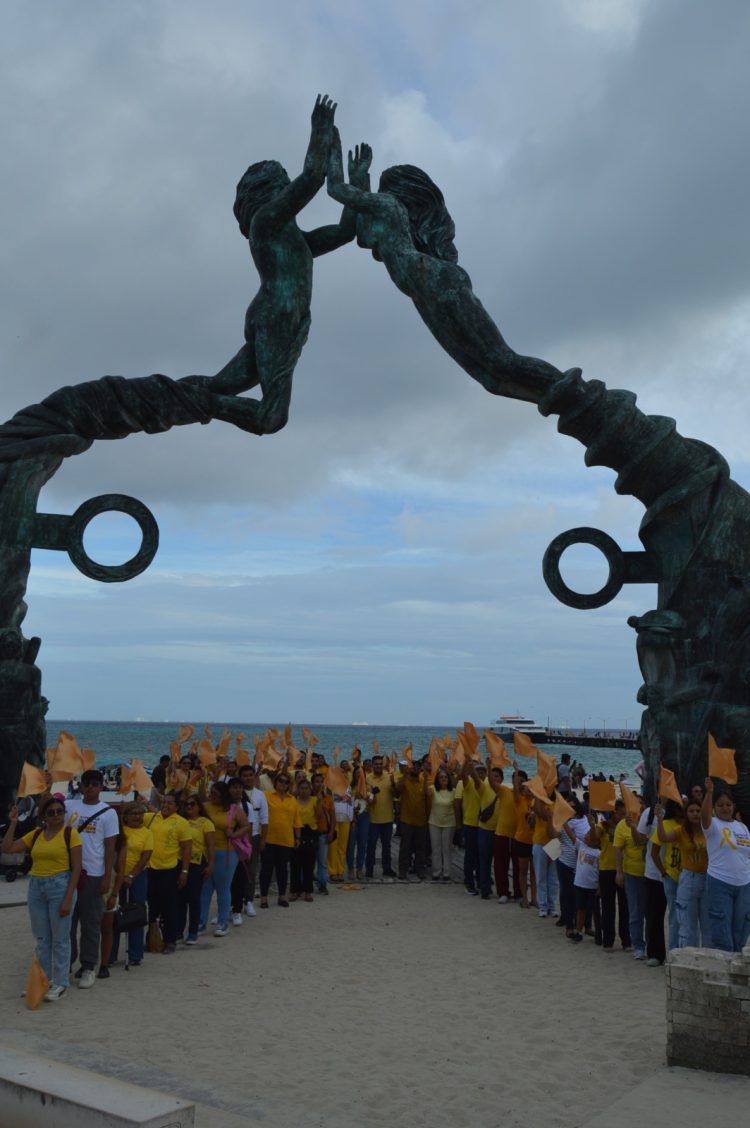 Conmemoran, en Playa del Carmen, el Día Internacional de la lucha contra el Cáncer Infantil