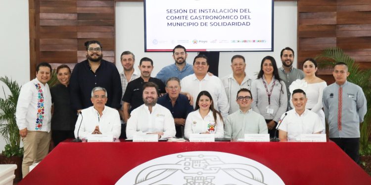 Instalan en Solidaridad el Comité Gastronómico Municipal 2024-2027