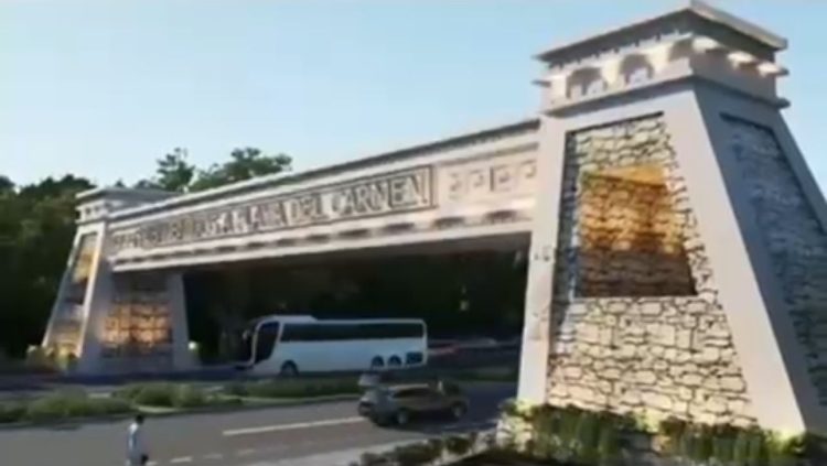 Inicia construcción de portal de acceso a Playa del Carmen, obra histórica