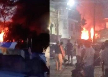 Incendio consume carpintería en Guadalupe Borja, Centro