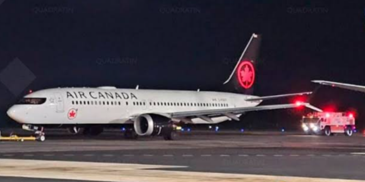 Avión procedente de Canadá aterriza de emergencia en el Aeropuerto de Cancún