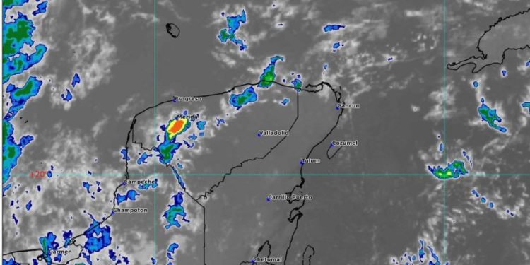Prevén intervalos de chubascos en Quintana Roo