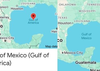 Google maps cambia el Golfo de México a Golfo de América