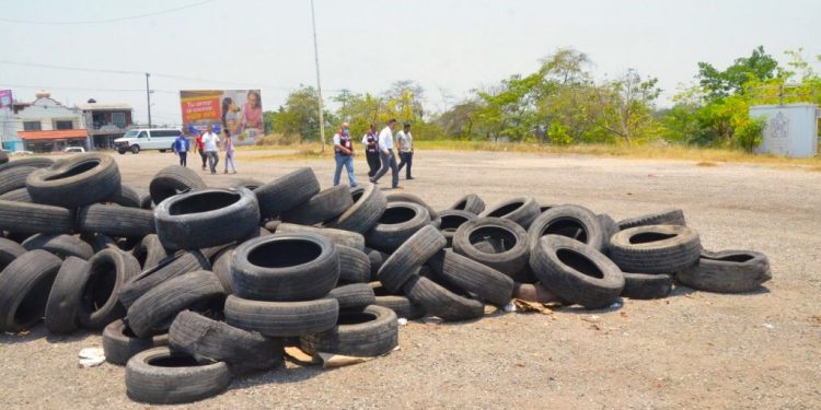 Tabasco recolecta 250 toneladas de llantas para prevenir el dengue