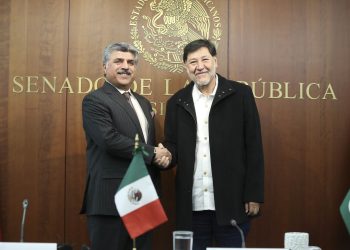 Visita al Senado de la República de Syed Ghulam Mustafa Shah, vicepresidente de la Asamblea Nacional de la República Islámica de Pakistán
