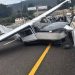 Una avioneta tuvo que aterrizar de emergencia en la nueva carretera Real del Monte-Huasca