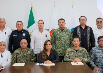 Mara Lezama, encabezó este lunes en Tulum una reunión con la Mesa de Seguridad, se revisaron y reforzaron las estrategias para hacer frente a la violencia en el estado
