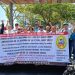 Docentes marchan en Tabasco para exigir derogación de la Ley del ISSSTE de 2007