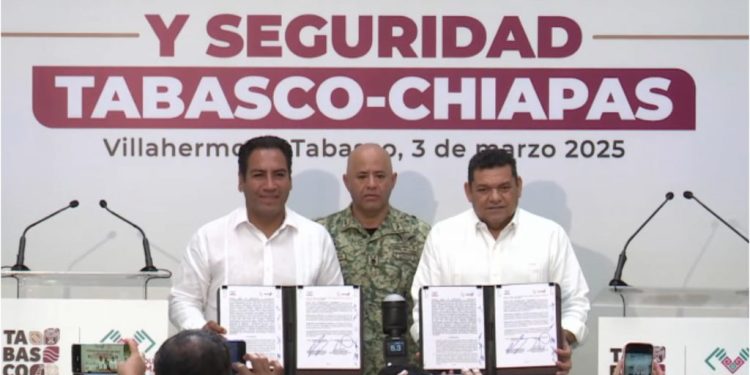 Tabasco buscará ampliar acuerdo de Construcción de Paz y Seguridad con Campeche y Veracruz