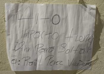 Aparece cartulina con mensaje amenazante en CBTis 163 en Villahermosa