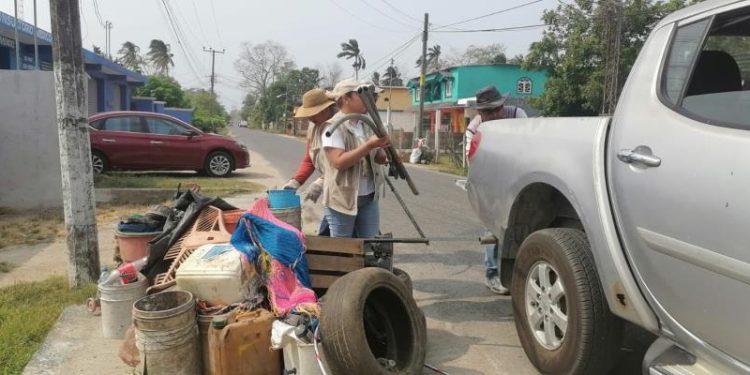 Recolecta Centro 394 toneladas de cacharros y llantas en Plan Emergente de Control de Dengue
