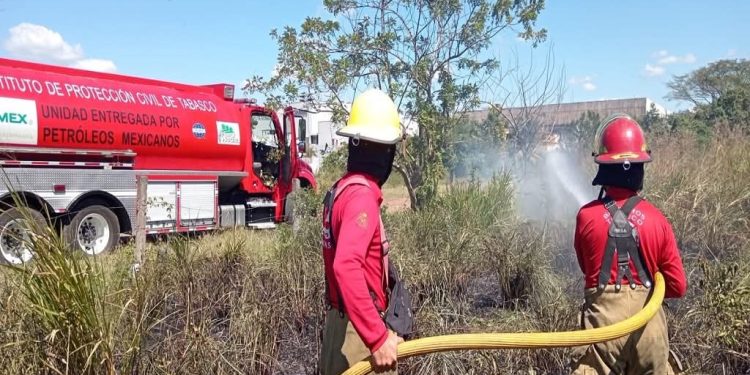 Protección Civil Tabasco alerta sobre aumento de incendios de pastizales