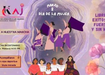 Ayuntamiento de Nacajuca convoca a marcha por el Día de la Mujer en Pomoca