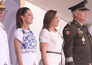 Rocío Nahle acompaña a la presidenta Claudia Sheinbaum en el 111 aniversario de la Gesta Heroica de 1914