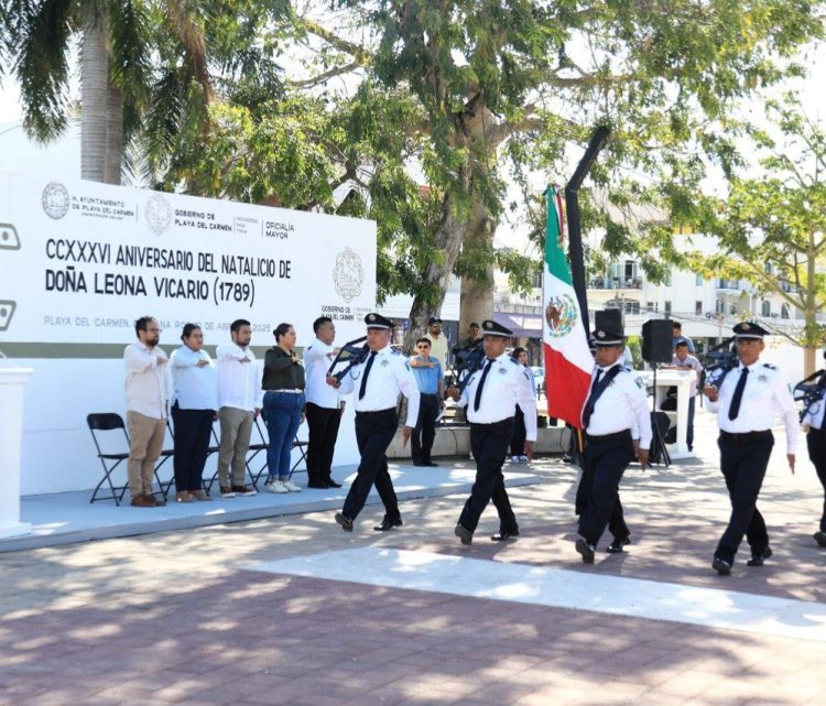 Gobierno de Playa del Carmen conmemora el 236 aniversario del natalicio de Leona Vicario