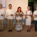 INAUGURAN CLAUDIA SHEINBAUM Y LAYDA SANSORES EL CENTRO DE ATENCIÓN A VISITANTES EN LA ZONA ARQUEOLÓGICA DE XCALUMKÍN
