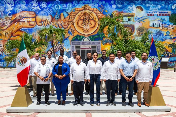 Playa del Carmen fortalece lazos internacionales: Estefanía Mercado recibe al alcalde de Belmopán, Belice, y comparte avances de transformación turística y de seguridad