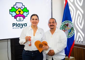 Playa del Carmen fortalece lazos internacionales: Estefanía Mercado recibe al alcalde de Belmopán, Belice, y comparte avances de transformación turística y de seguridad