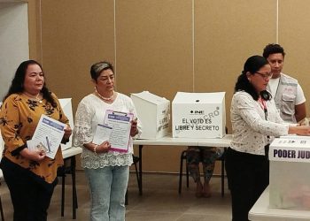 INE en Yucatán realizó un simulacro de votación para la jornada del 1 de Junio