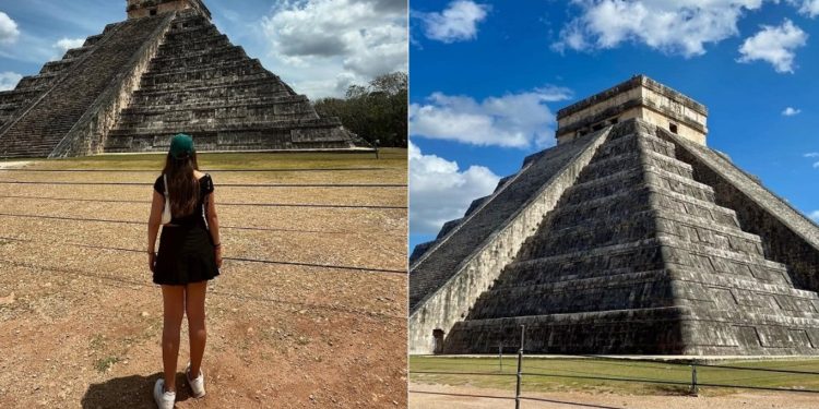 Instalan nuevas vallas perimetrales alrededor de ‘El Castillo’ en Chichén Itzá, tras los recientes incidentes con turistas