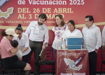 Arranca Semana Nacional de Vacunación; Rocío Nahle garantiza más de 670 mil dosis