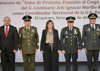 En El Lencero se lleva a cabo la Toma de Protesta del Comisario de la Zona Golfo de la Guardia Nacional en presencia de la gobernadora Rocío Nahle