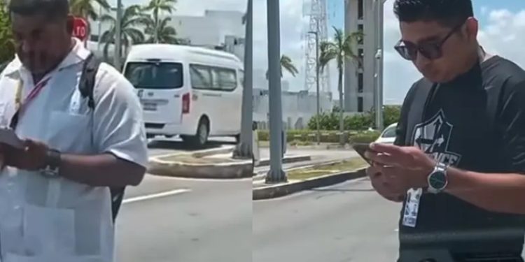 Exhiben a taxistas ‘pirata’ hostigando a Uber en Cancún