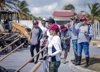 Otra simulación más de la peor presidenta municipal del estado Yensunni Martínez, Sargazo el negocio eterno