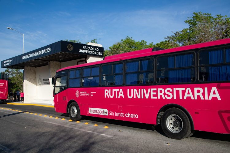 Del abandono a la esperanza, Estefanía Mercado inaugura paradero que transforma la vida estudiantil en Playa del Carmen