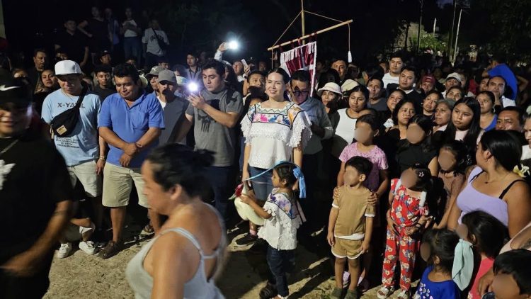 Cientos de familias disfrutaron las celebraciones de San Bernardino en X-Yatil: Anahí González