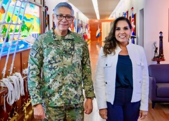 Mara Lezama se reunira con el Almirante Raymundo Pedro Morales Ángeles, titular de la SEMAR para reforzar la estrategia integral de atención al sargazo en Quintana Roo