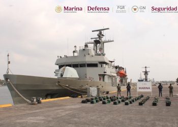 Armada de México aseguró 1.28 toneladas de cocaína frente a las costas de Michoacán