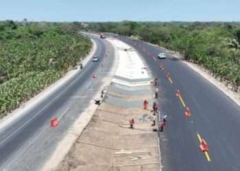 Rehabilitación de la carretera La Isla–Cunduacán registra avance superior al 60%: SOTOP