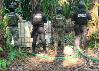 Decomisa Marina unos 7,500 litros de hidrocarburo en Paraíso, Tabasco